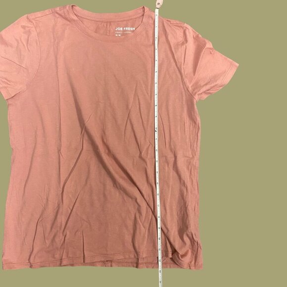 ✨ Joe Fresh Classic Mauve Pink Crewneck Tee | 100% Cotton | Women’s Size M ✨ - Picture 3 of 7